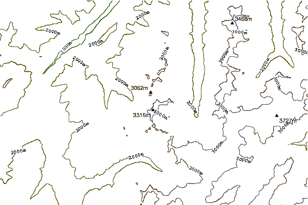 Mountain peaks around Glockturm