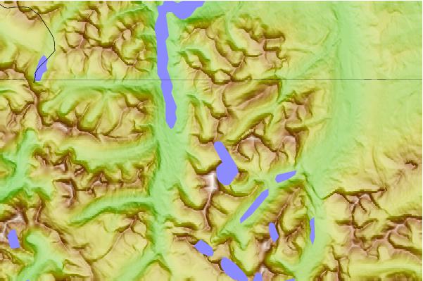 Surf breaks located close to Goat Haunt Mountain