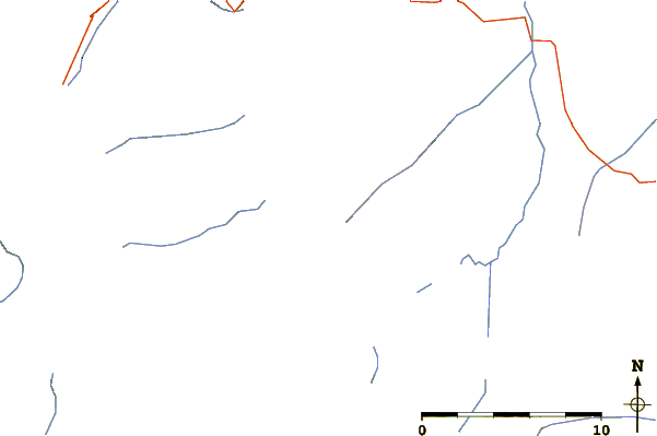 Roads and rivers around Goat Haunt Mountain