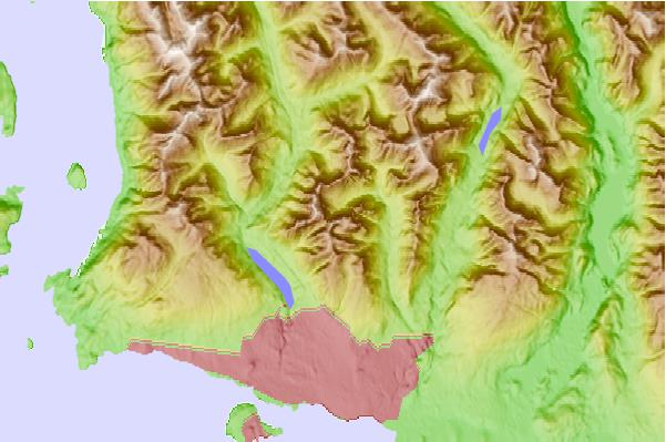 Surf breaks located close to Goat Mountain (Vancouver, British Columbia)