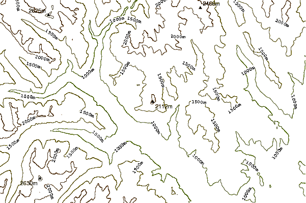 Mountain peaks around Goat Peak