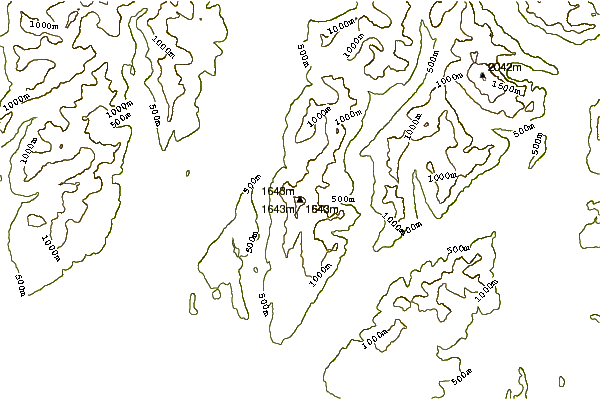 Mountain peaks around Golden Ears (peaks)