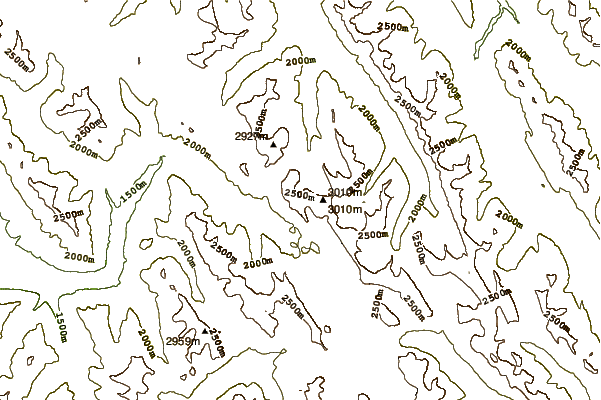 Mountain peaks around Golden Mountain (Canada)