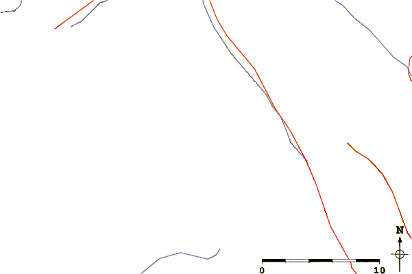 Roads and rivers around Golden Mountain (Canada)