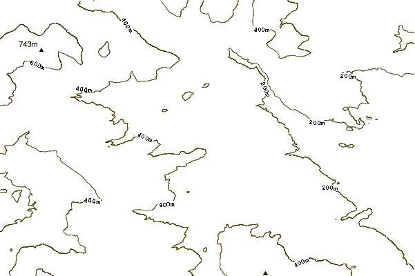 Mountain peaks around Goldsborough, England