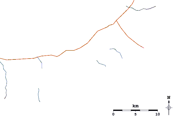 Roads and rivers around Golets-Torny Group