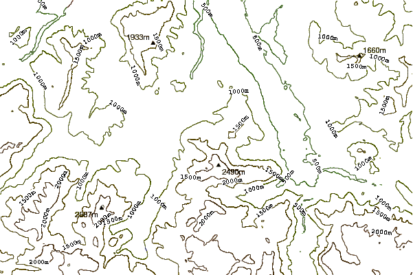 Mountain peaks around Göll