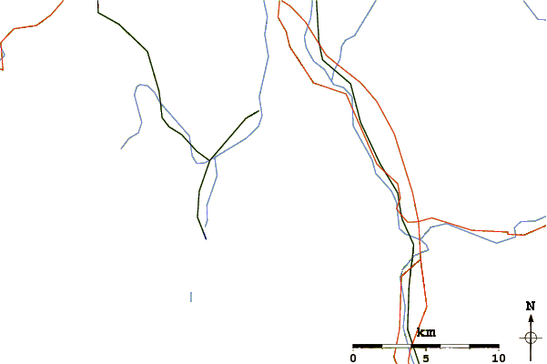 Roads and rivers around Göll