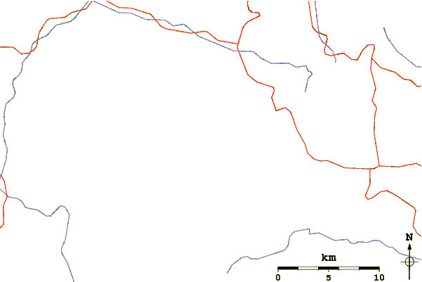 Roads and rivers around Golyam Perelik