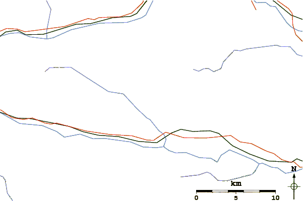 Roads and rivers around Golz