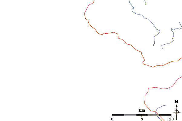 Roads and rivers around Gometra