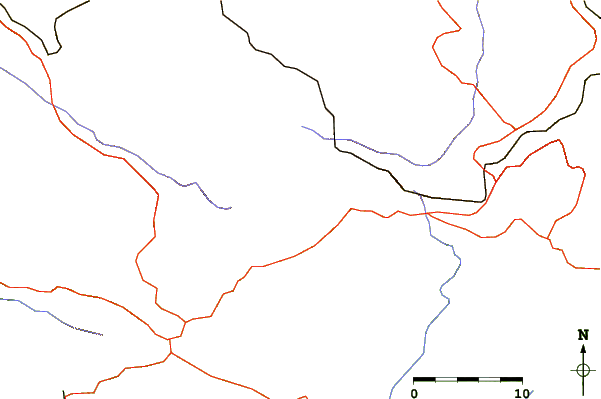 Roads and rivers around Gommolli Kanda