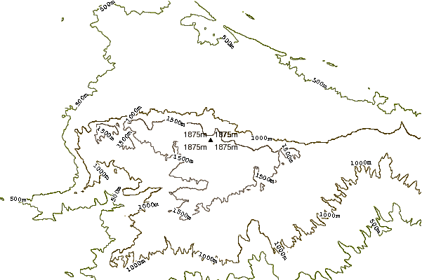 Mountain peaks around Gora Arlan