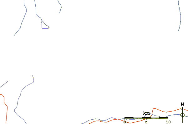 Roads and rivers around Gora Kurumdy