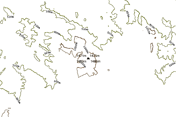 Mountain peaks around Gorbeia