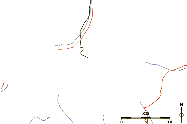 Roads and rivers around Gornergrat