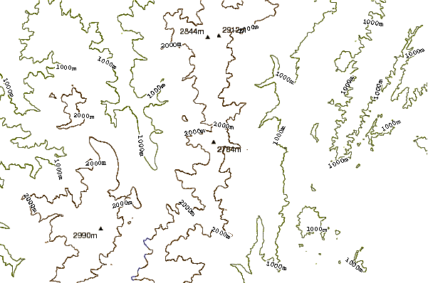 Mountain peaks around Goryu Dake