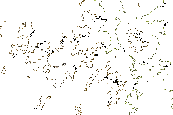 Mountain peaks around Gothics