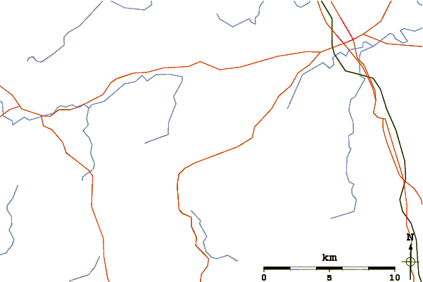 Roads and rivers around Gowbarrow Fell