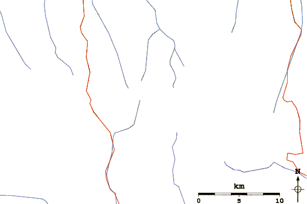 Roads and rivers around Granatspitze