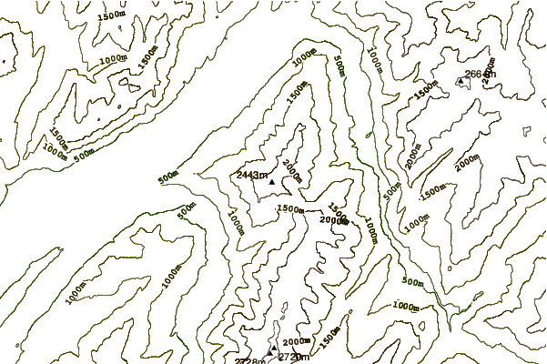 Mountain peaks around Grand Arc