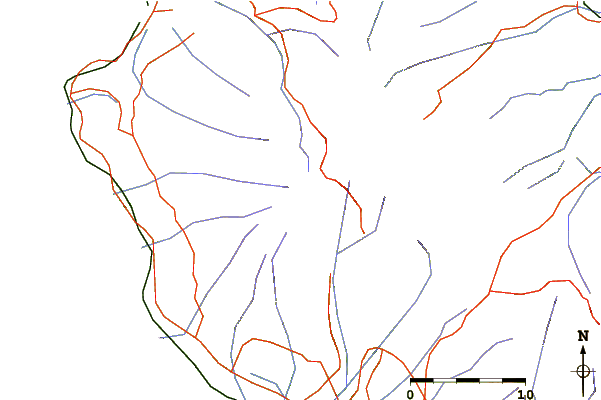 Roads and rivers around Grand Bénare