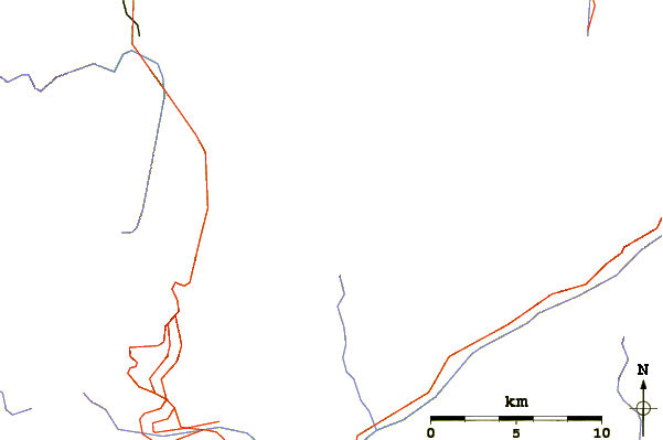 Roads and rivers around Grand Combin de Valsorey