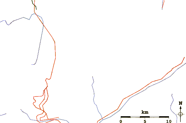 Roads and rivers around Grand Combin