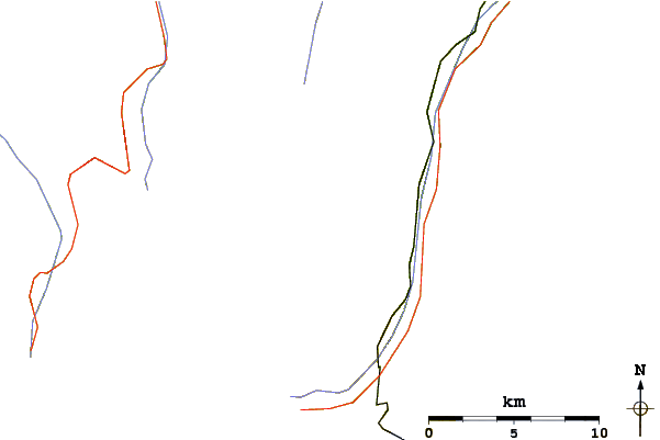 Roads and rivers around Grand Gendarme