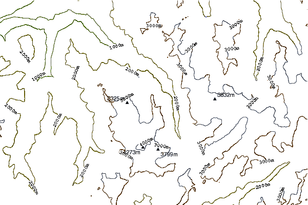 Mountain peaks around Grand Tavé