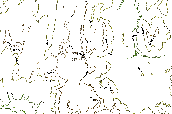 Mountain peaks around Grand Veymont