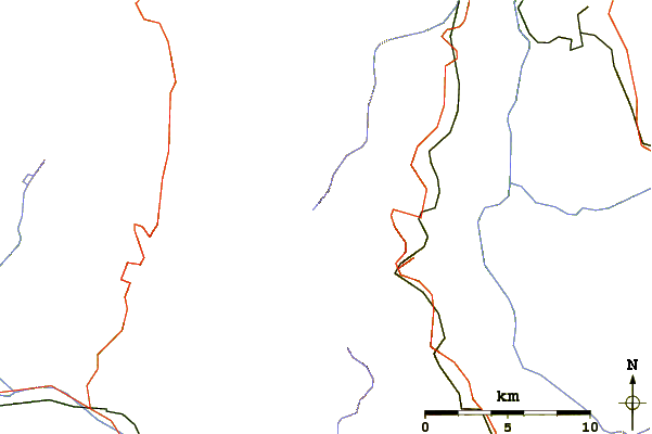 Roads and rivers around Grand Veymont