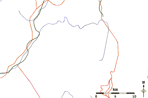 Roads and rivers around Grande Lui