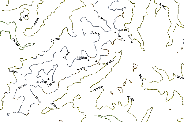 Mountain peaks around Grandes Jorasses