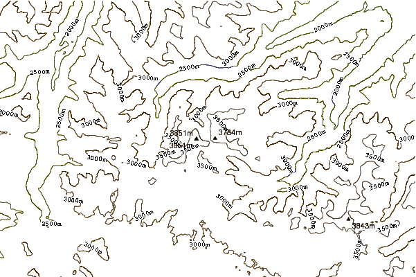 Mountain peaks around Granite Peak (Montana)