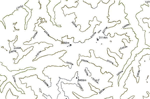 Mountain peaks around Grassen