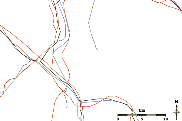 Roads and rivers around Grauspitz