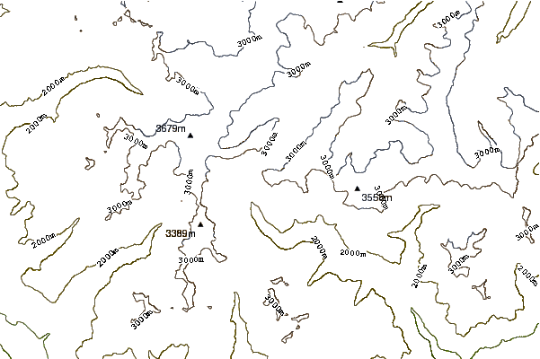 Mountain peaks around Grawand