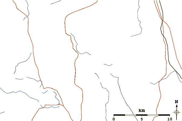 Roads and rivers around Gray Crag