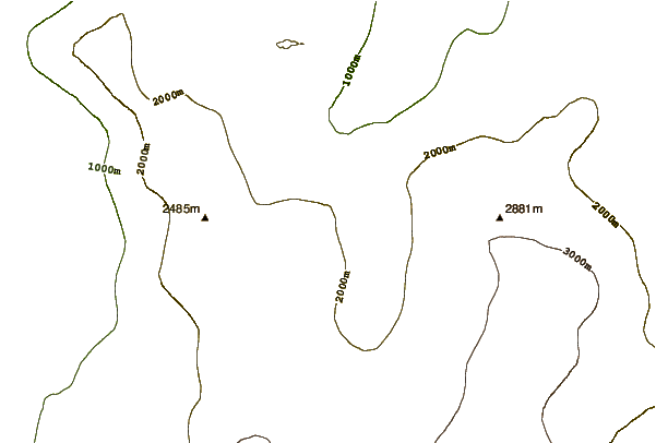 Mountain peaks around Gray Peak (Antarctica)