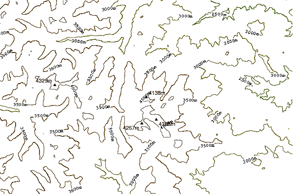 Mountain peaks around Gray Wolf Mountain