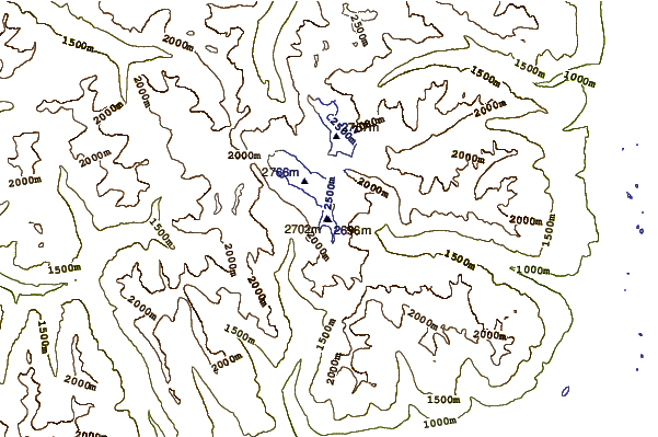 Mountain peaks around Grays Peak (British Columbia)