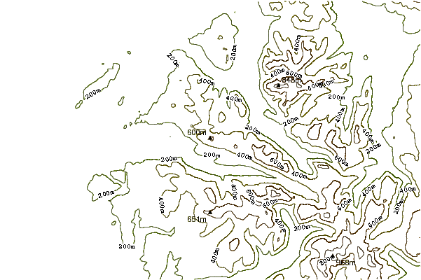 Mountain peaks around Great Borne