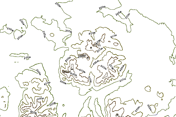 Mountain peaks around Great Calva