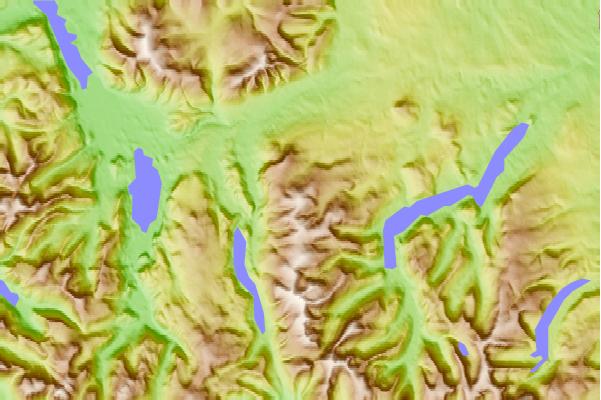 Surf breaks located close to Great Dodd