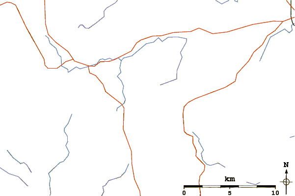 Roads and rivers around Great Dodd