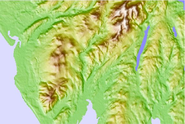 Surf breaks located close to Great Stickle