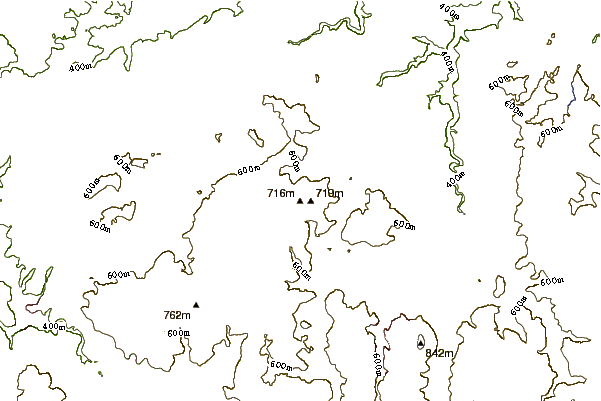 Mountain peaks around Greifensteine