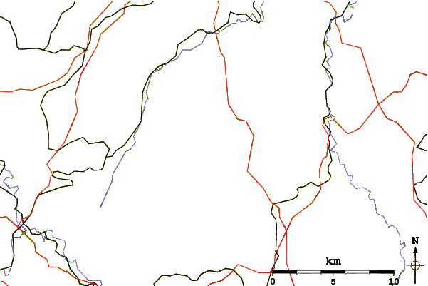Roads and rivers around Greifensteine