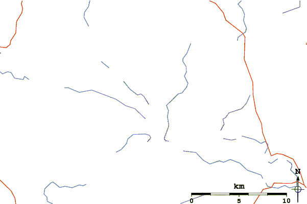 Roads and rivers around Grey Knotts